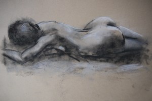 Figure Drawing Rebecca Deegan Sketch Portrait Charcoal Nude Pastel